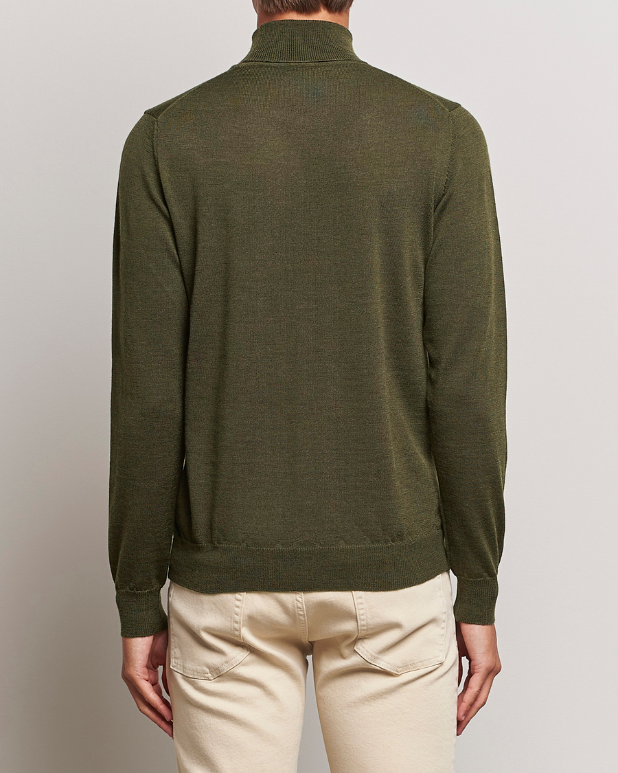 Herre | Trøjer | J.Lindeberg | Lyd True Merino Polo Forest Green