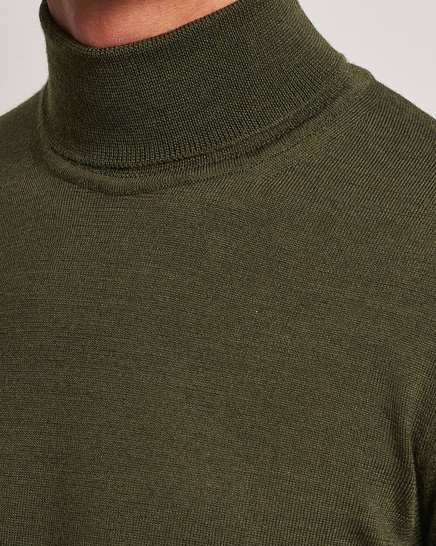 Herre | Trøjer | J.Lindeberg | Lyd True Merino Polo Forest Green