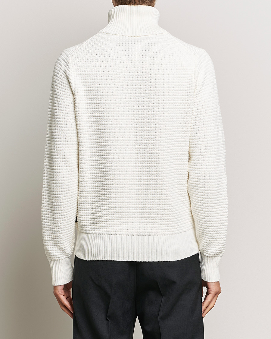 Herre | Trøjer | J.Lindeberg | Olivero Cotton Turtle Sweater Cloud White