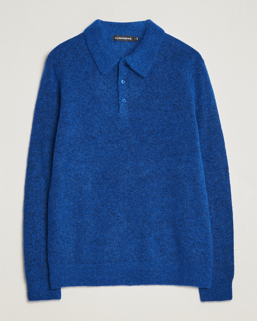 Herre | Trøjer | J.Lindeberg | Hayden Hairy Polo Knit Surf The Web