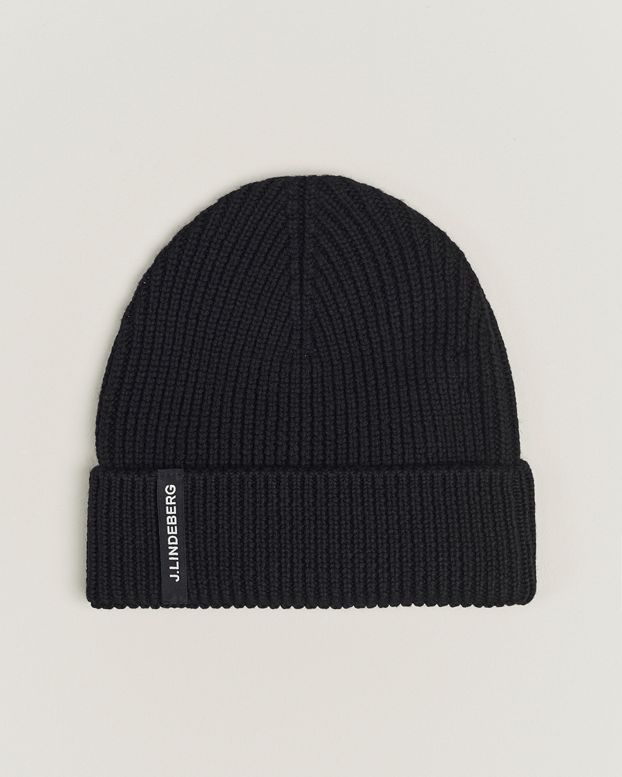 Herre | J.Lindeberg Juan Merino Beanie Black | J.Lindeberg | Juan Merino Beanie Black