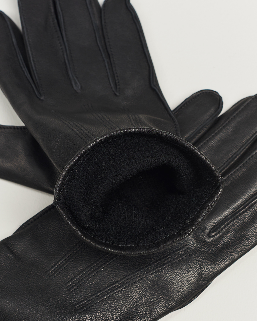 Herre | J.Lindeberg Milo Leather Glove Black | J.Lindeberg | Milo Leather Glove Black