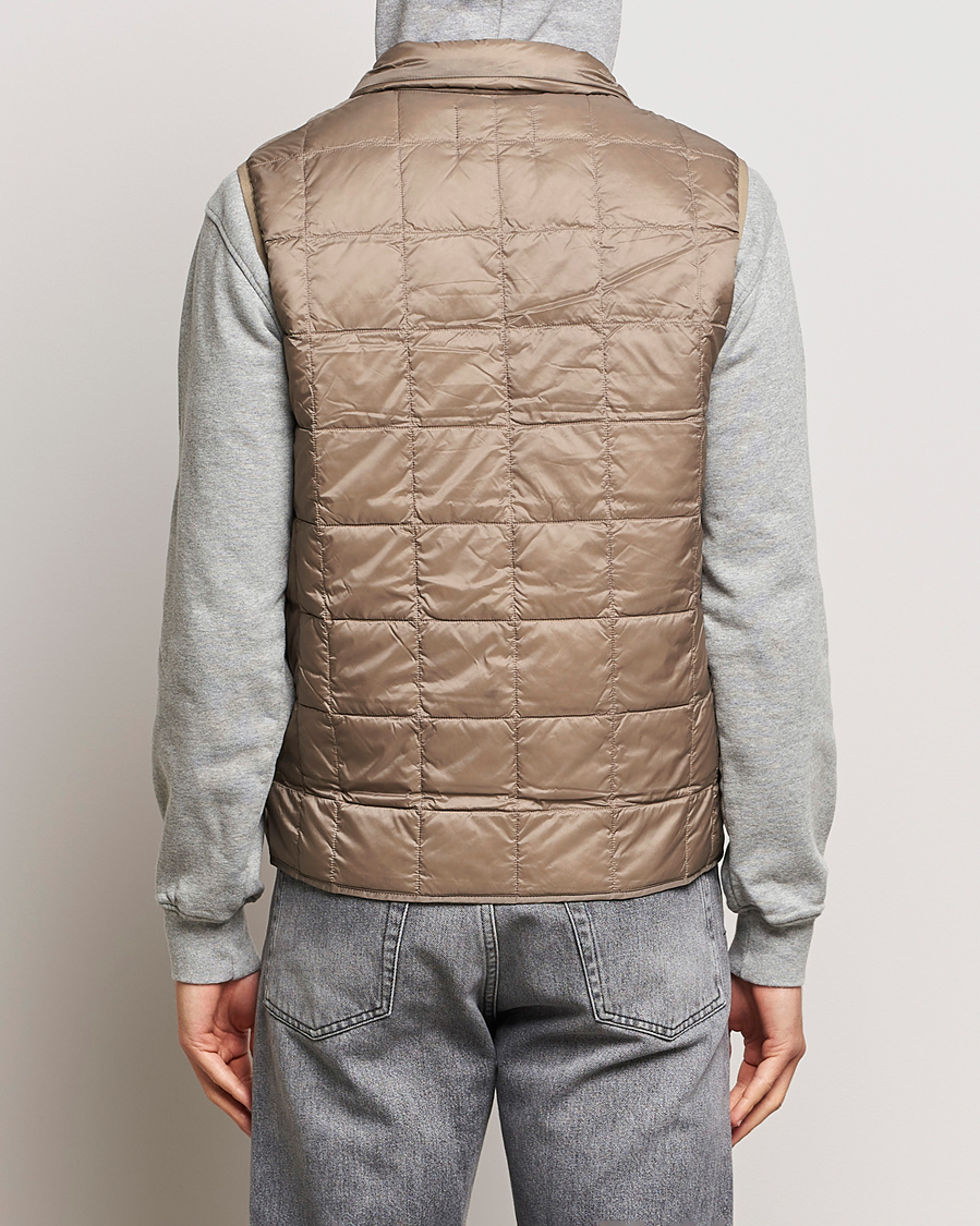 Herre | Jakker | TAION | High Neck Full Zip Lightweight Down Vest Khaki