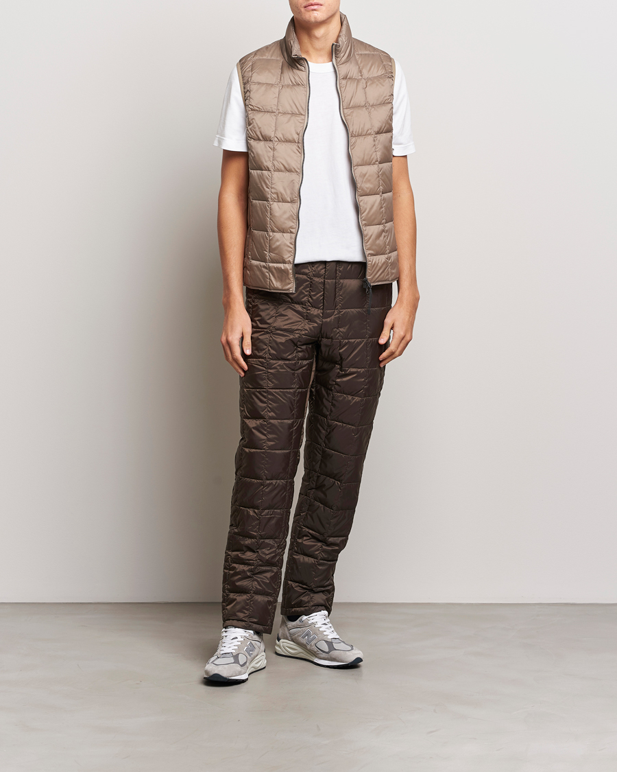 Herre | Bukser | TAION | Regular Straight Down Pants Dark Choco