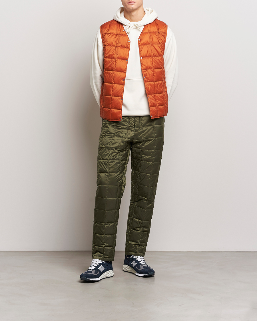 Herre | Bukser | TAION | Regular Straight Down Pants Dark Olive