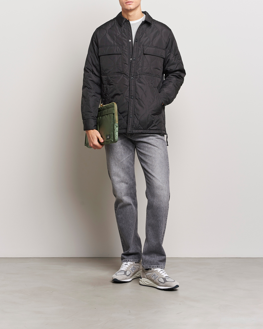 Herre | Jakker | TAION | Padded Military CPO Shirt Jacket Black