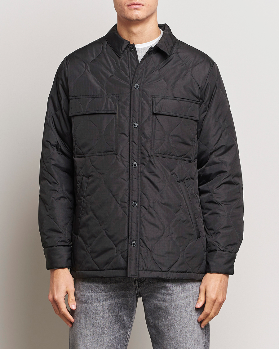 Herre | Jakker | TAION | Padded Military CPO Shirt Jacket Black