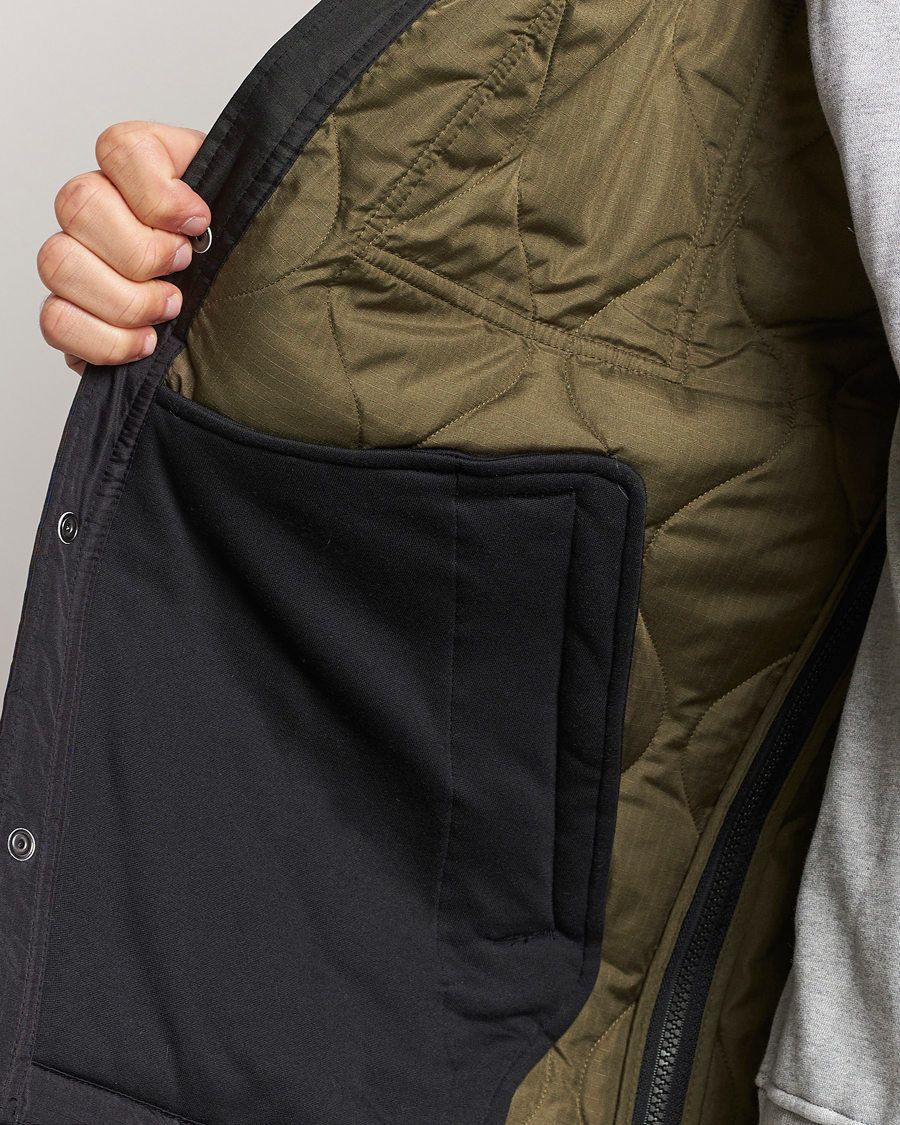 Herre | Jakker | TAION | Padded Military CPO Shirt Jacket Black
