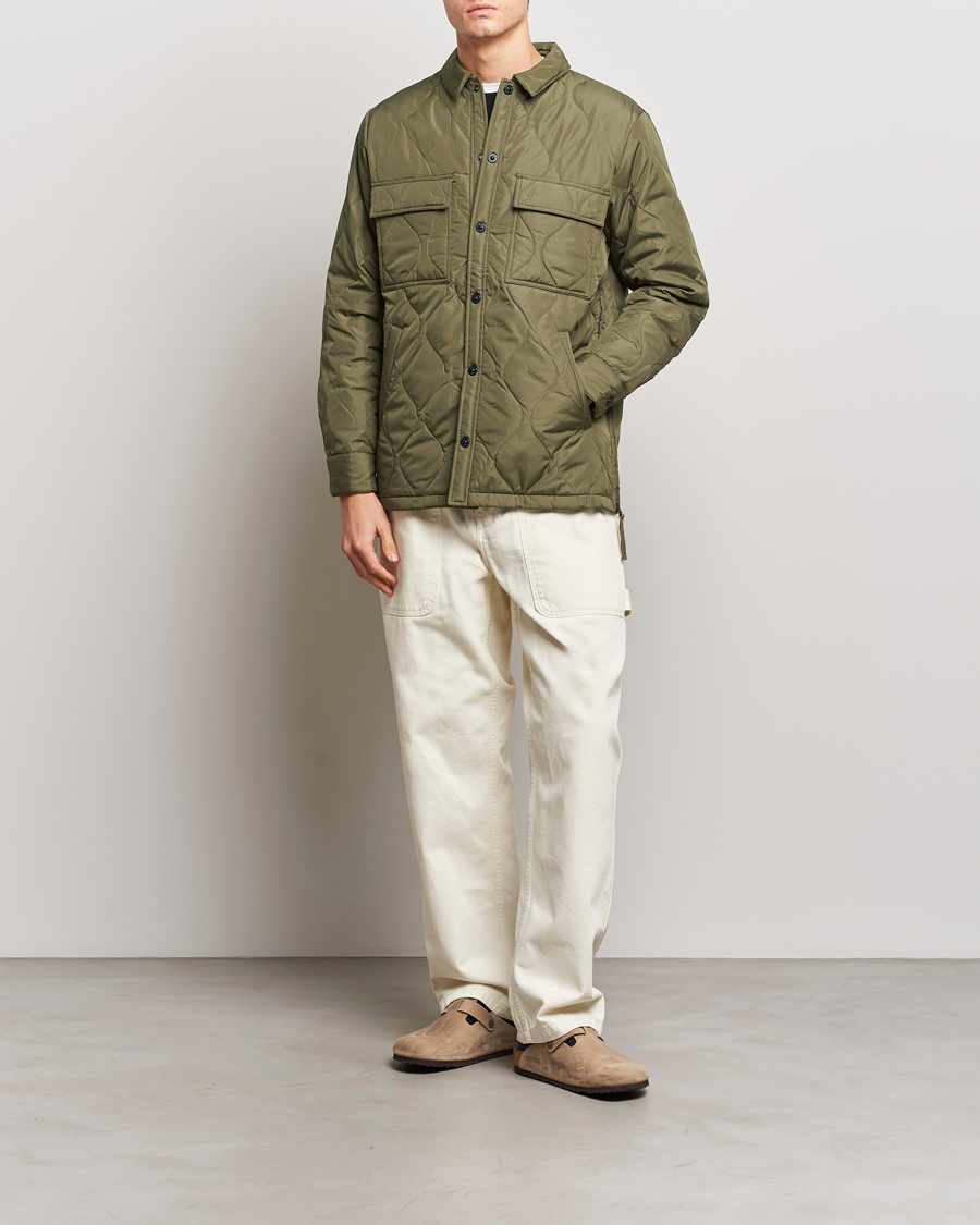 Herre | Jakker | TAION | Padded Military CPO Shirt Jacket Dark Olive
