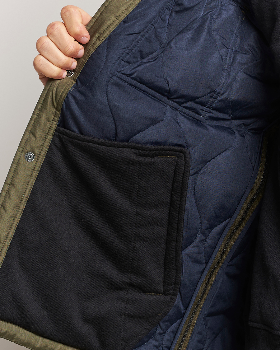Herre | Jakker | TAION | Padded Military CPO Shirt Jacket Dark Olive