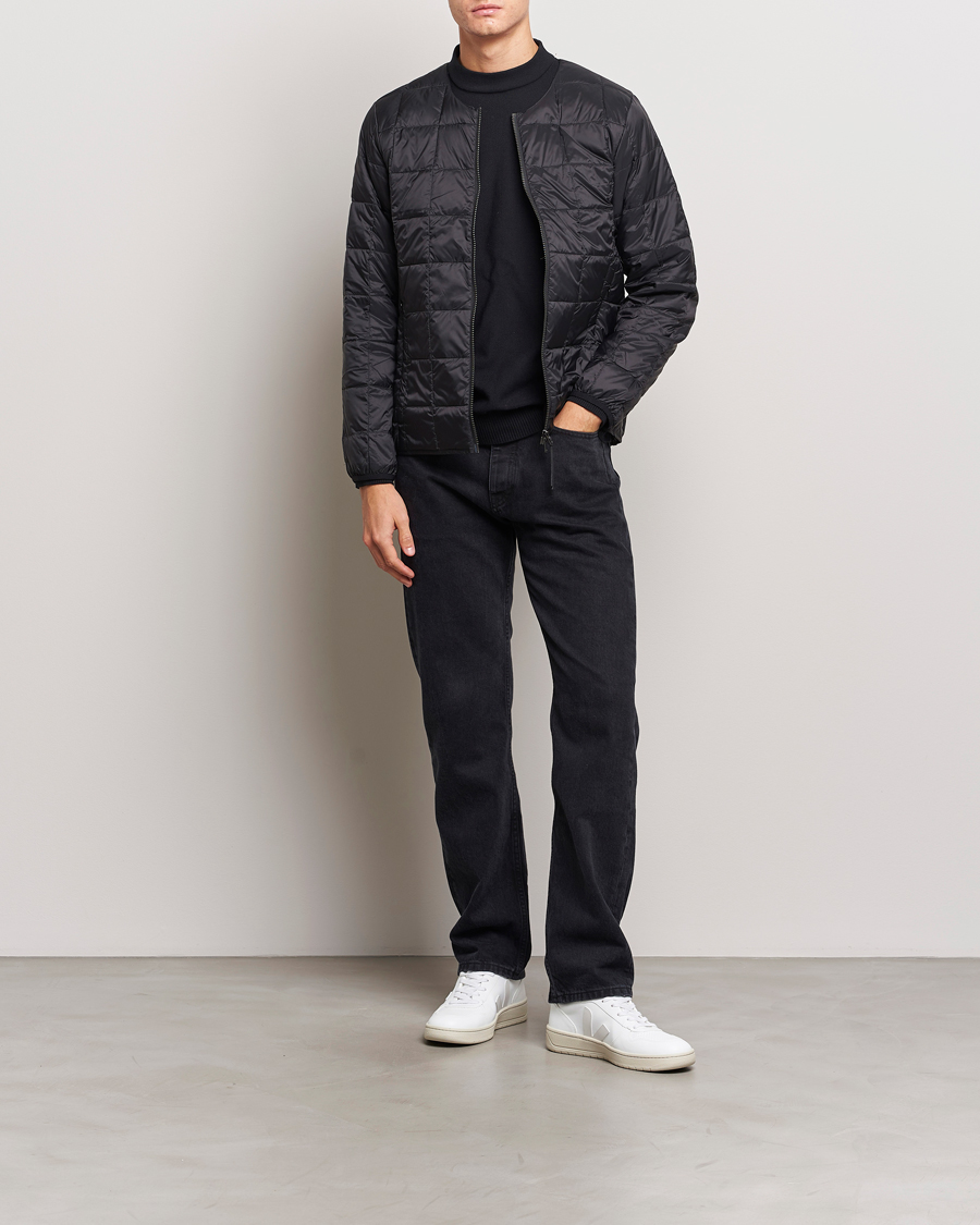 Herre | Jakker | TAION | Crew Neck W-Zip Down Jacket Black
