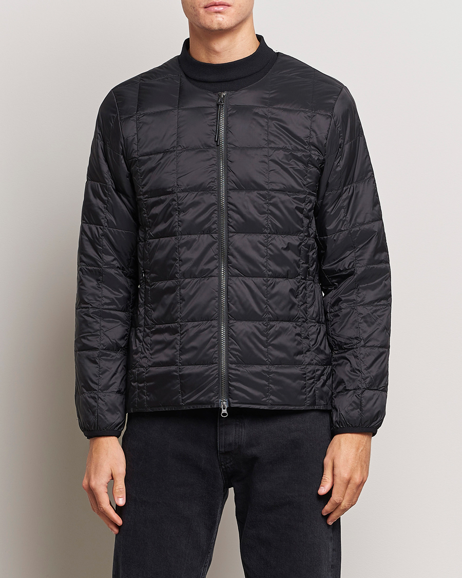 Herre | Jakker | TAION | Crew Neck W-Zip Down Jacket Black