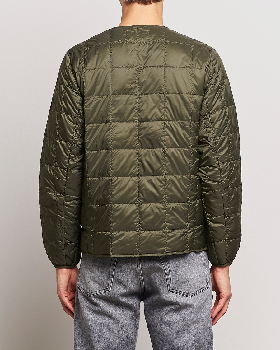 Herre | Jakker | TAION | Crew Neck W-Zip Down Jacket Dark Olive