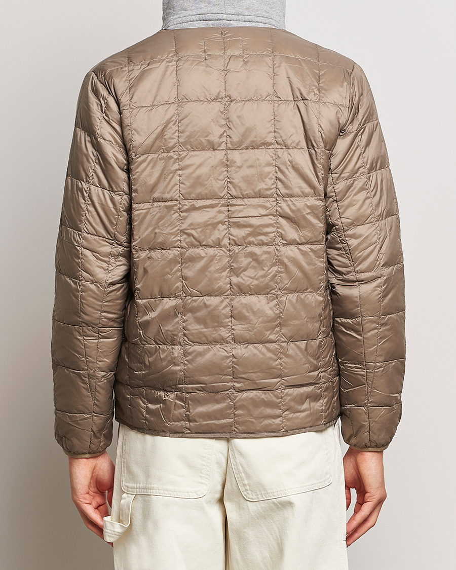 Herre | Jakker | TAION | Crew Neck W-Zip Down Jacket Khaki
