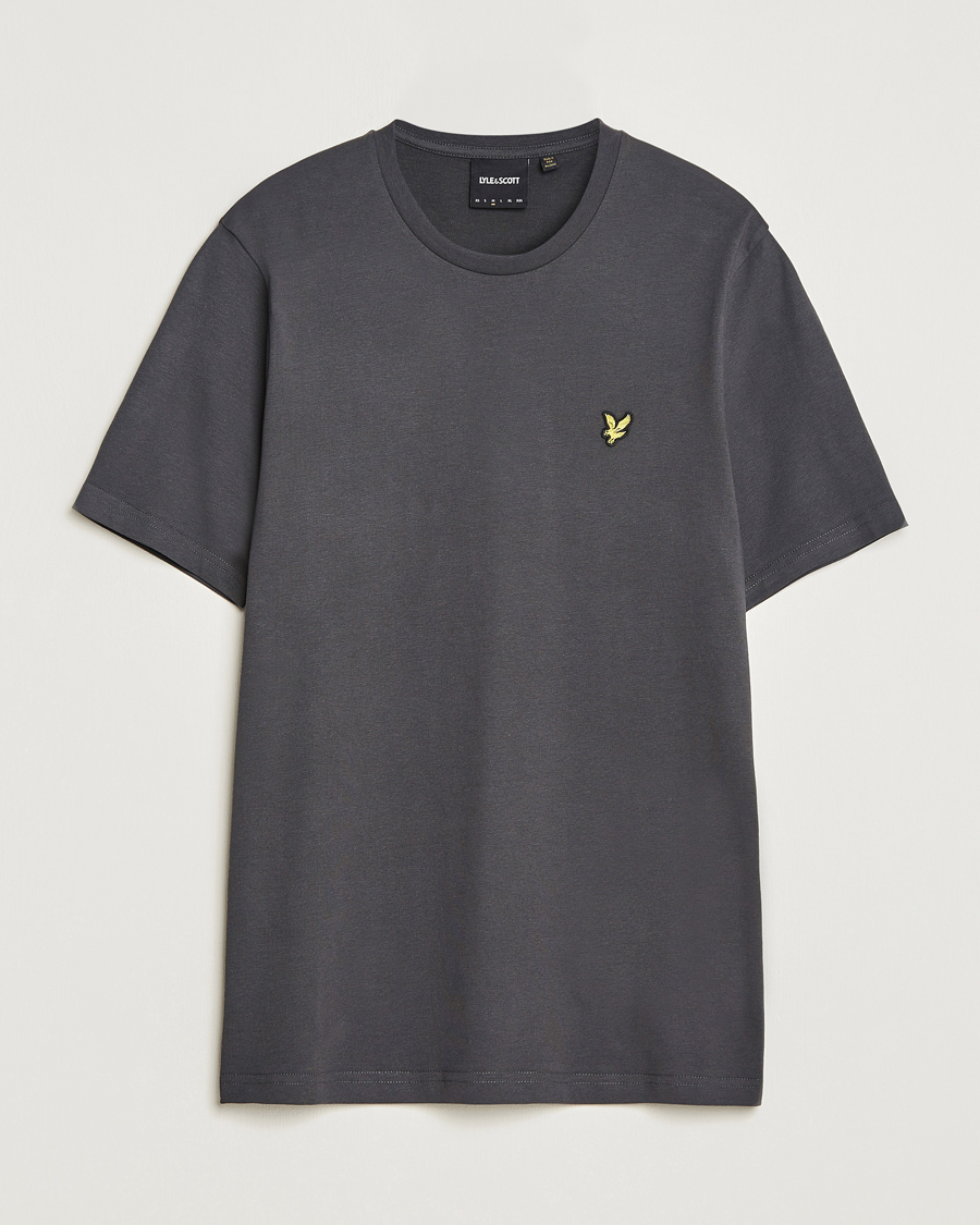 Herre | T-Shirts | Lyle & Scott | Cotton Crew Neck T-Shirt Gunmetal