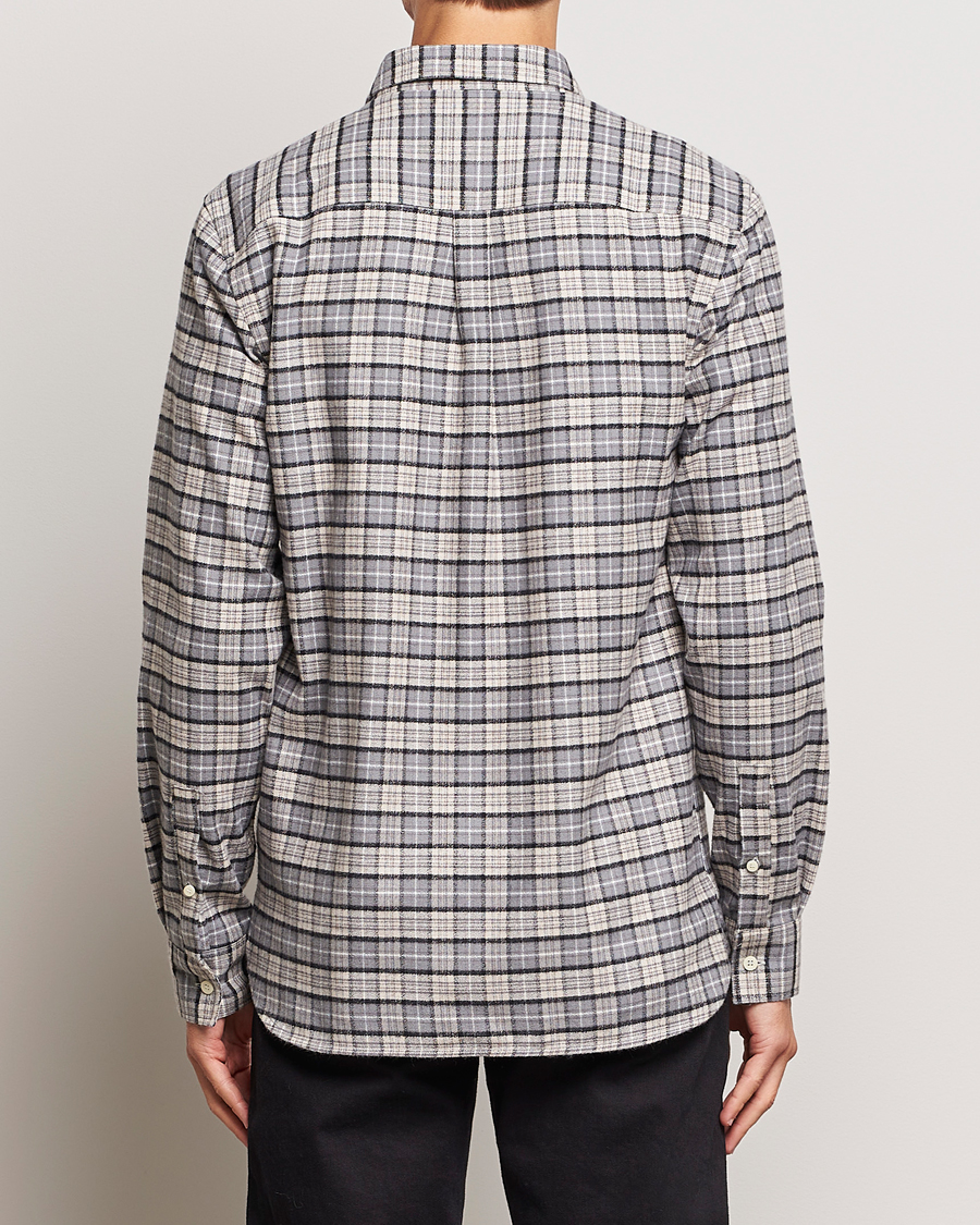 Herre | Skjorter | Lyle & Scott | Checked Flannel Button Down Shirt Cove White