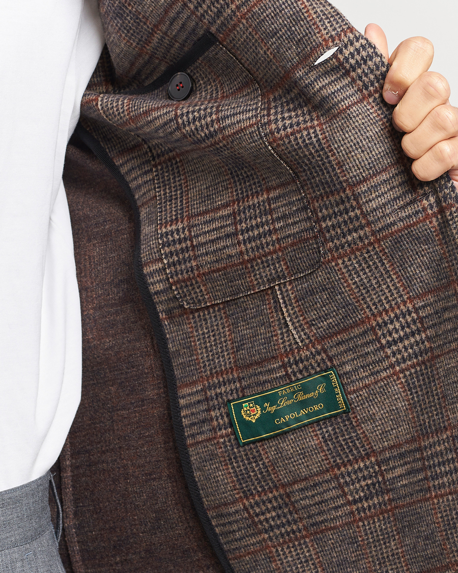 Herre | Blazere & jakker | Harris Wharf London | Two Buttoned Loro Piana Wool Blazer Brown