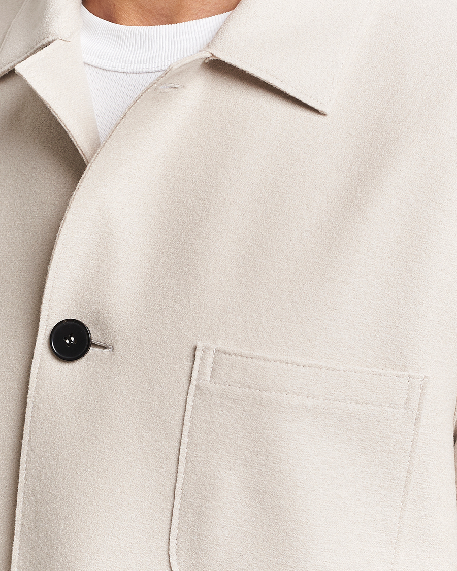 Herre | Blazere & jakker | Harris Wharf London | Dropped Shoulder Wool Jacket Cream