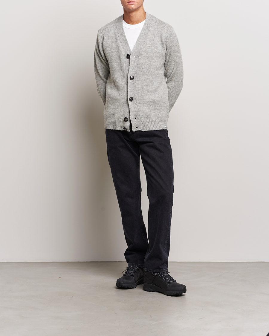Herre | Trøjer | Peregrine | Maker's Stitch Merino Cardigan Light Grey