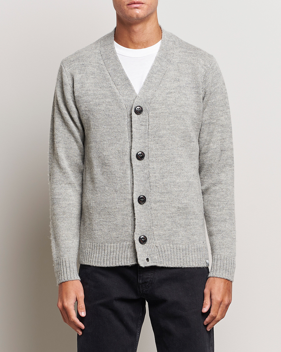 Herre | Trøjer | Peregrine | Maker's Stitch Merino Cardigan Light Grey