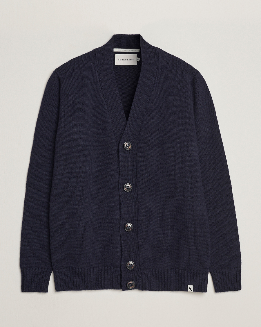 Herre | Trøjer | Peregrine | Maker's Stitch Merino Cardigan Navy