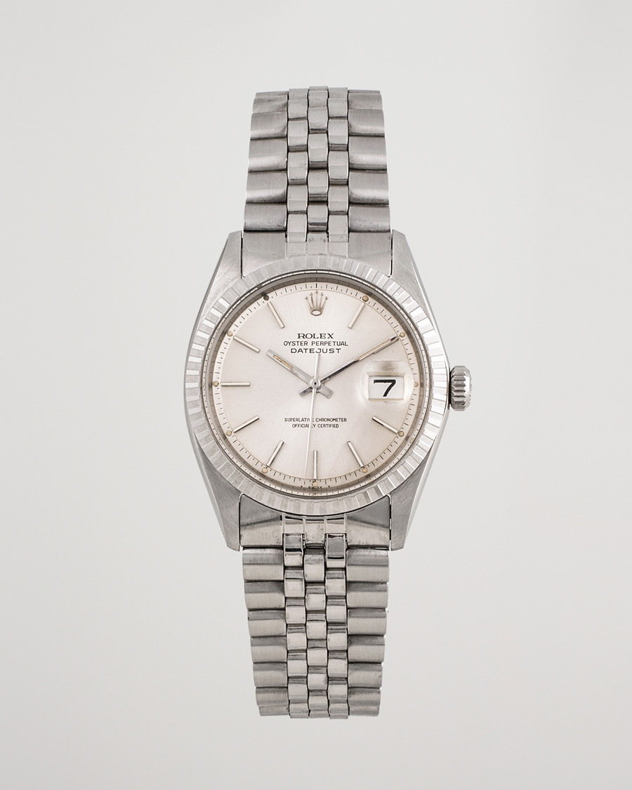 Herre | Rolex Pre-Owned Datejust 1601-3 Oyster Perpetual Steel Black | Rolex Pre-Owned | Datejust 1601-3 Oyster Perpetual Steel Black