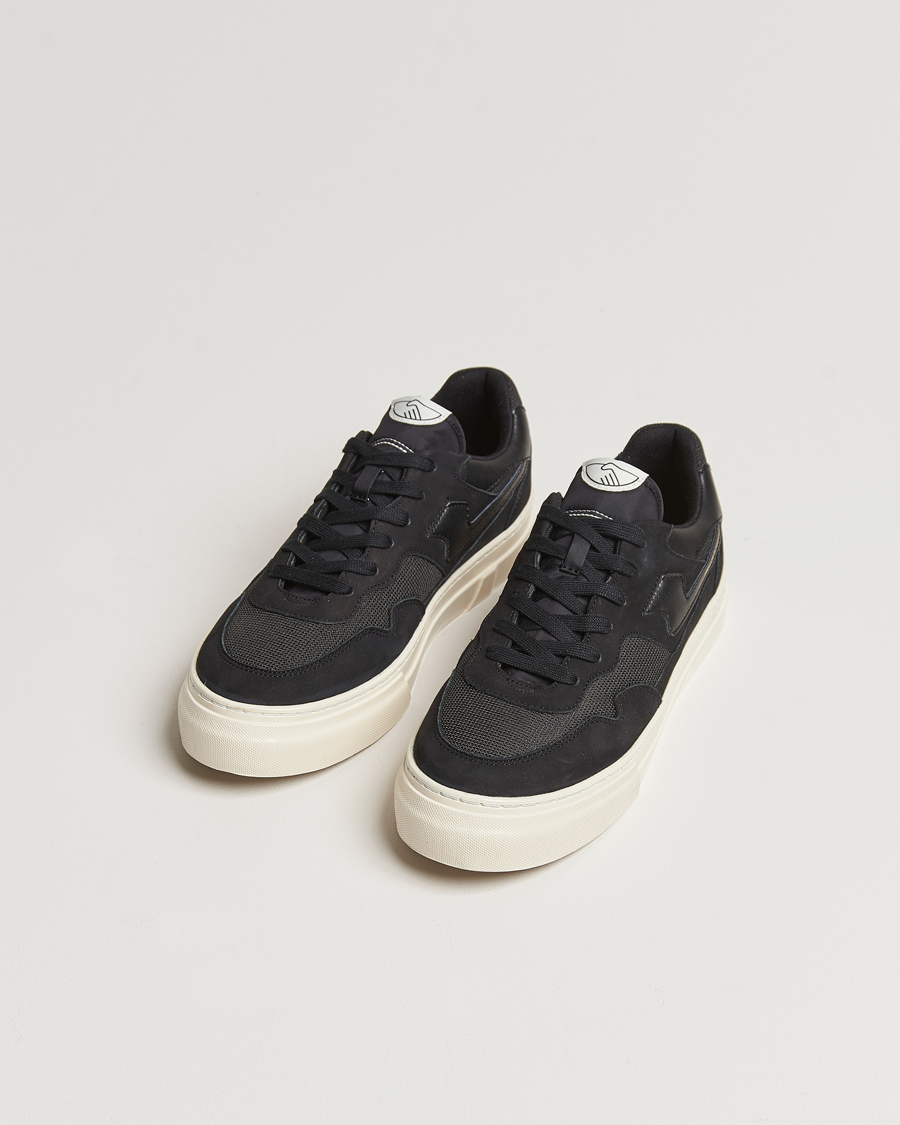 Herre | Stepney Workers Club Pearl S-Strike Nubuck Sneaker Black/Black | Stepney Workers Club | Pearl S-Strike Nubuck Sneaker Black/Black