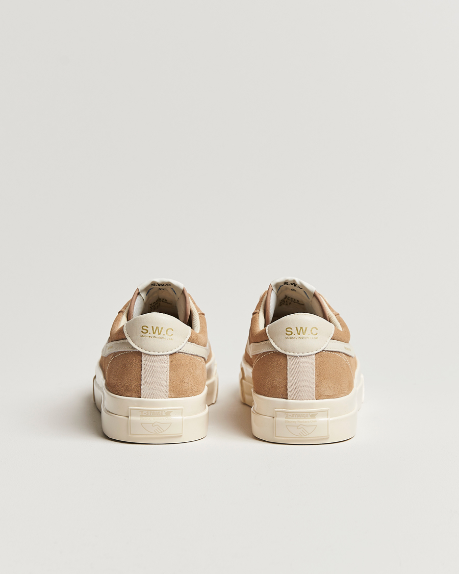 Herre | Stepney Workers Club Dellow S-Strike Suede Sneaker Earth/Ecru | Stepney Workers Club | Dellow S-Strike Suede Sneaker Earth/Ecru