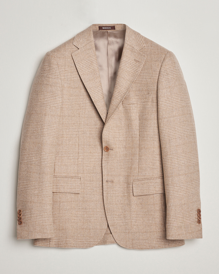 Herre | Blazere & jakker | Morris Heritage | Keith Glencheck Wool Blazer Khaki