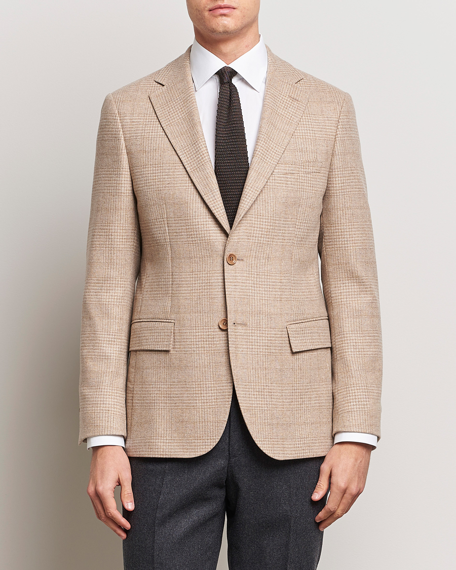 Herre | Blazere & jakker | Morris Heritage | Keith Glencheck Wool Blazer Khaki