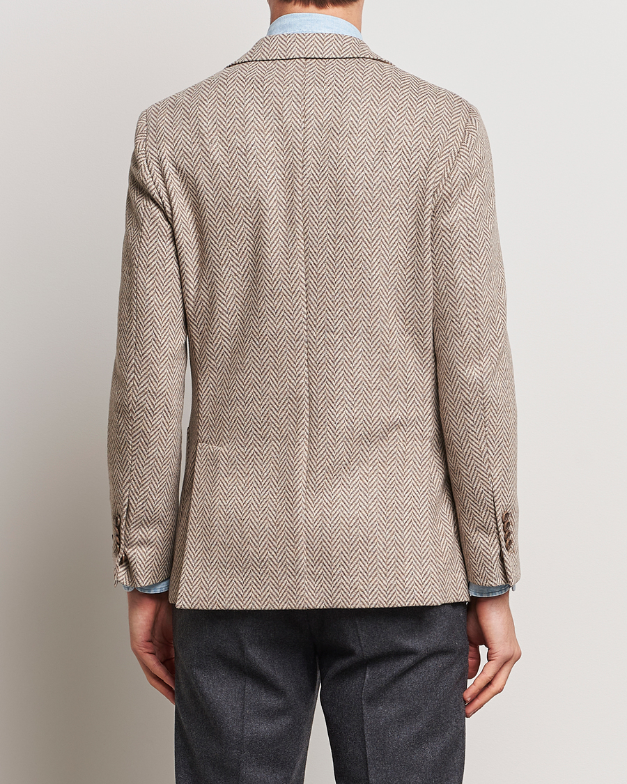 Herre | Blazere & jakker | Morris Heritage | Mike Jersey Herringbone Blazer Khaki