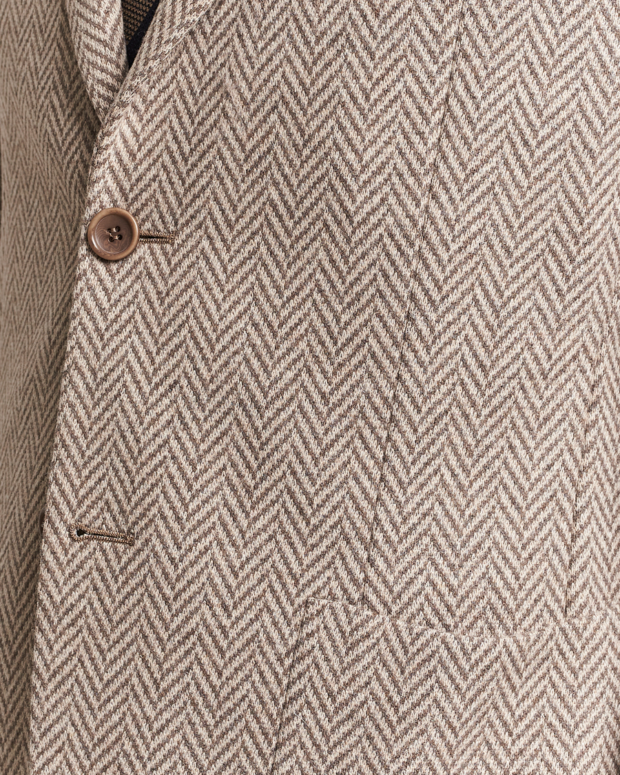 Herre | Blazere & jakker | Morris Heritage | Mike Jersey Herringbone Blazer Khaki