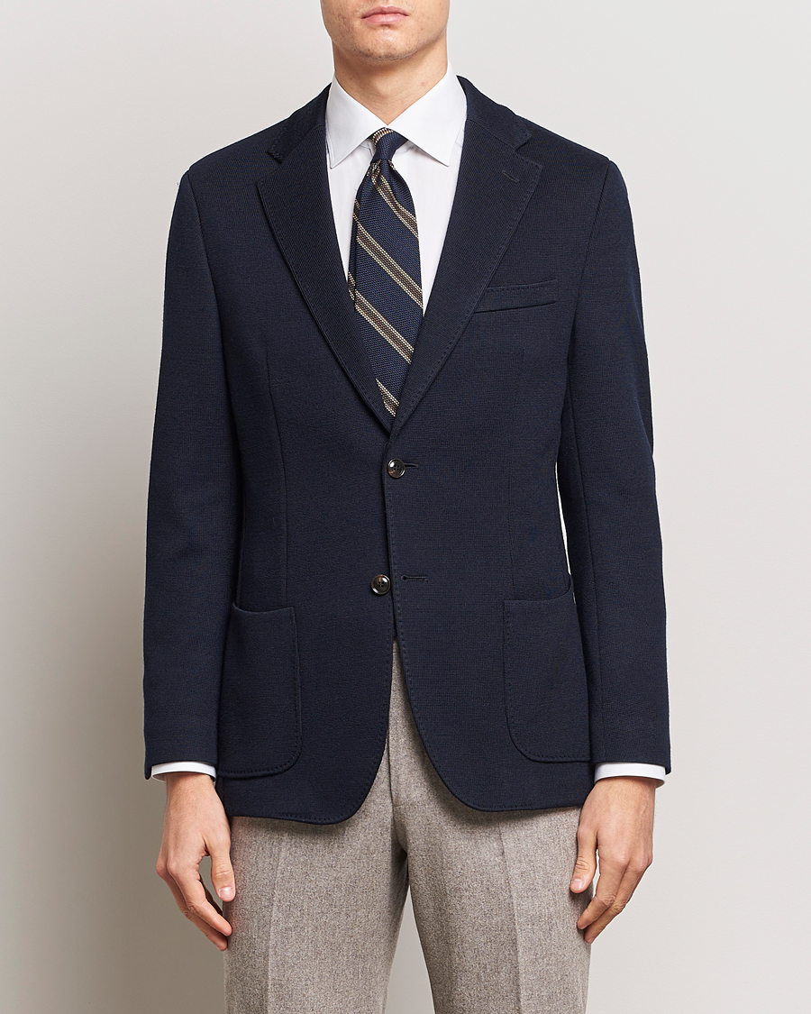 Herre | Blazere & jakker | Morris Heritage | Mike Knitted Blazer Navy