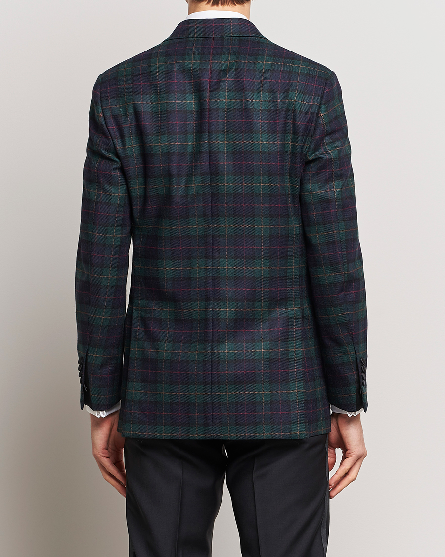 Herre | Blazere & jakker | Morris Heritage | Tartan Tuxedo Blazer Navy