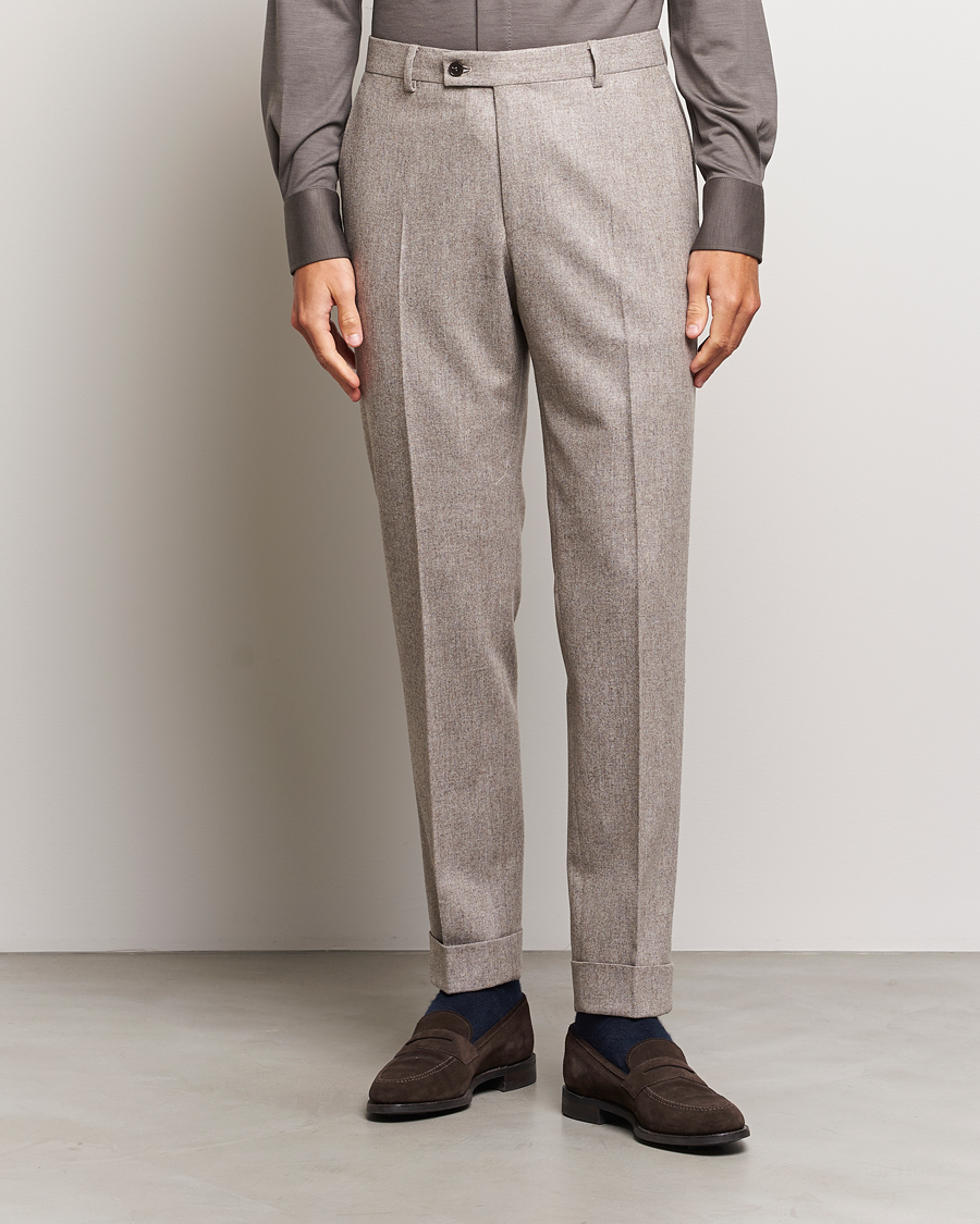 Herre | Bukser | Morris Heritage | Jack Flannel Trousers Khaki