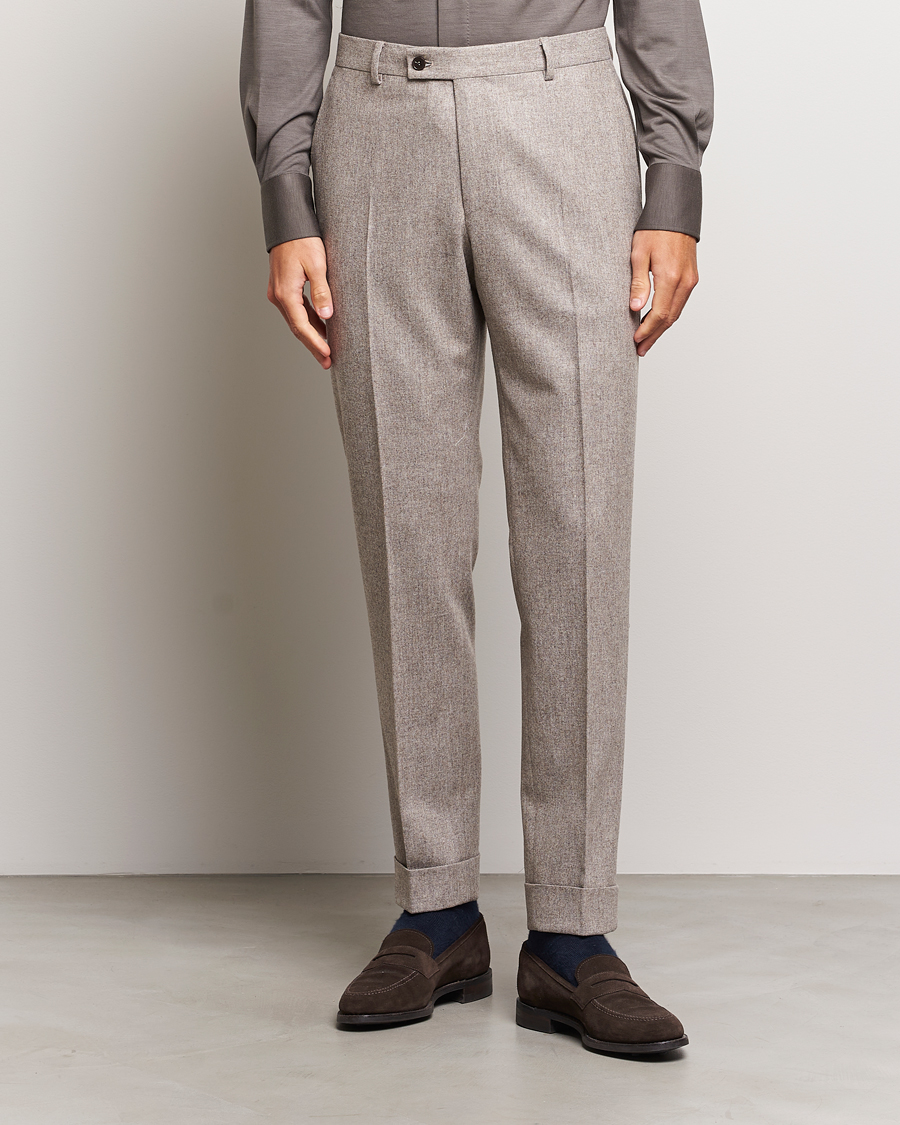 Herre | Morris Heritage | Morris Heritage | Jack Flannel Trousers Khaki