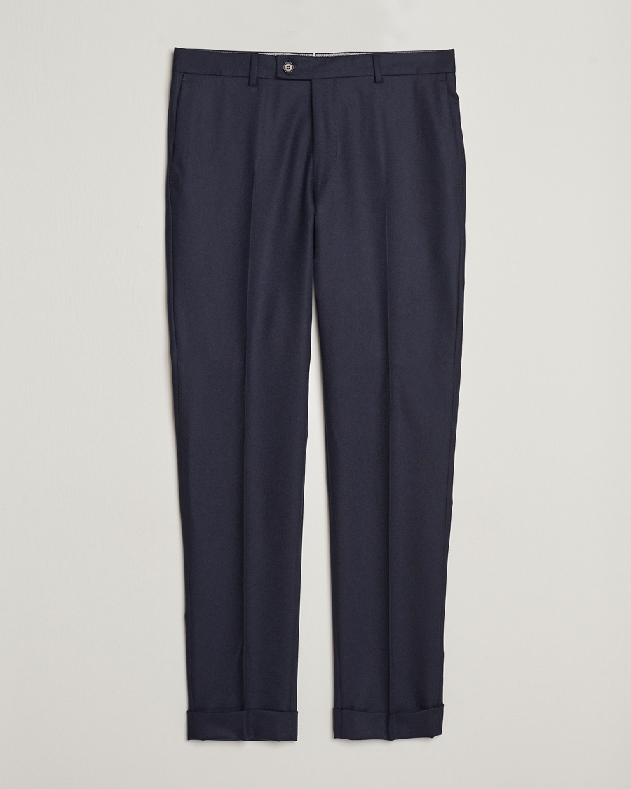 Herre | Bukser | Morris Heritage | Jack Flannel Trousers Navy