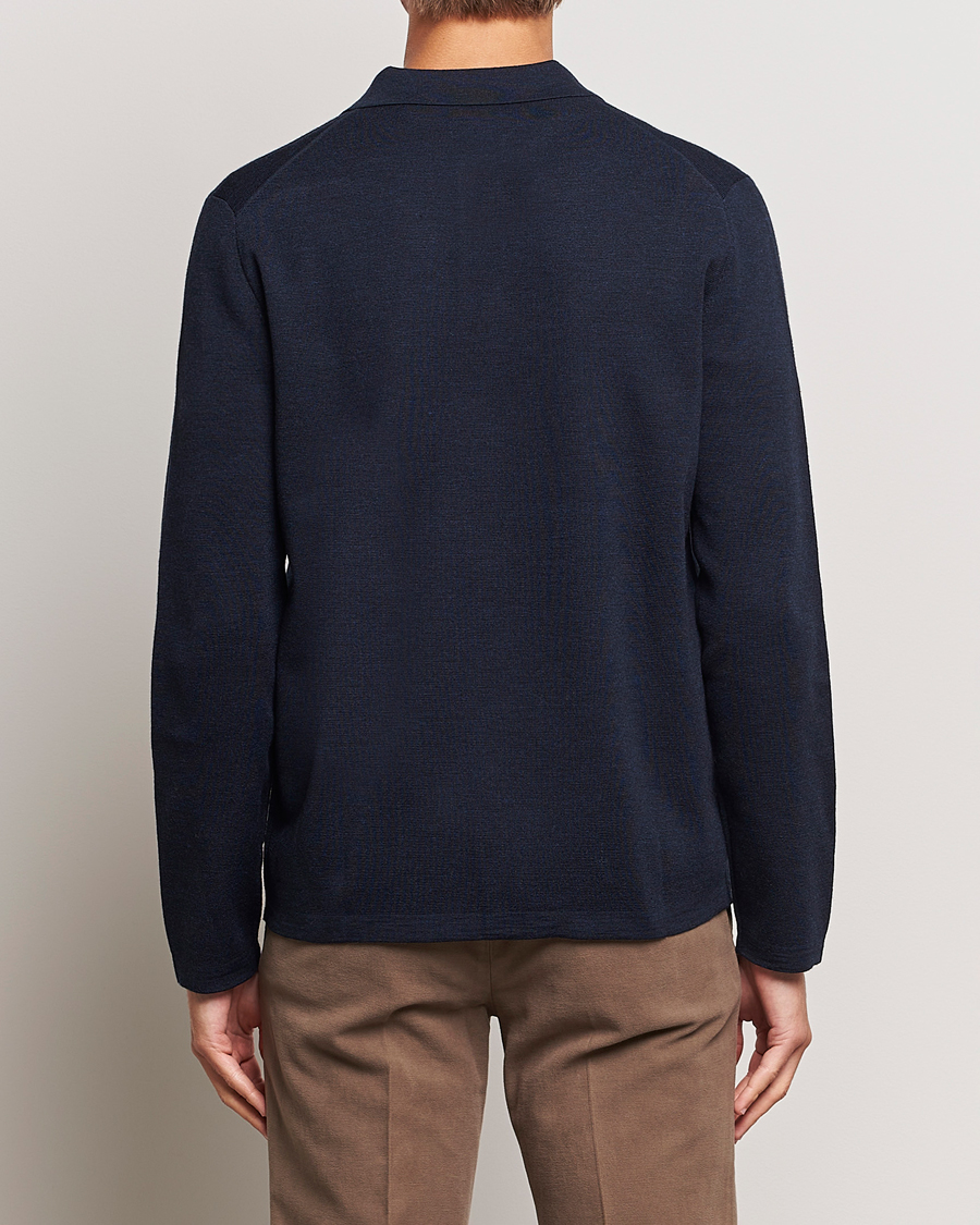 Herre | Trøjer | Morris Heritage | Dressed Wool Cardigan Navy