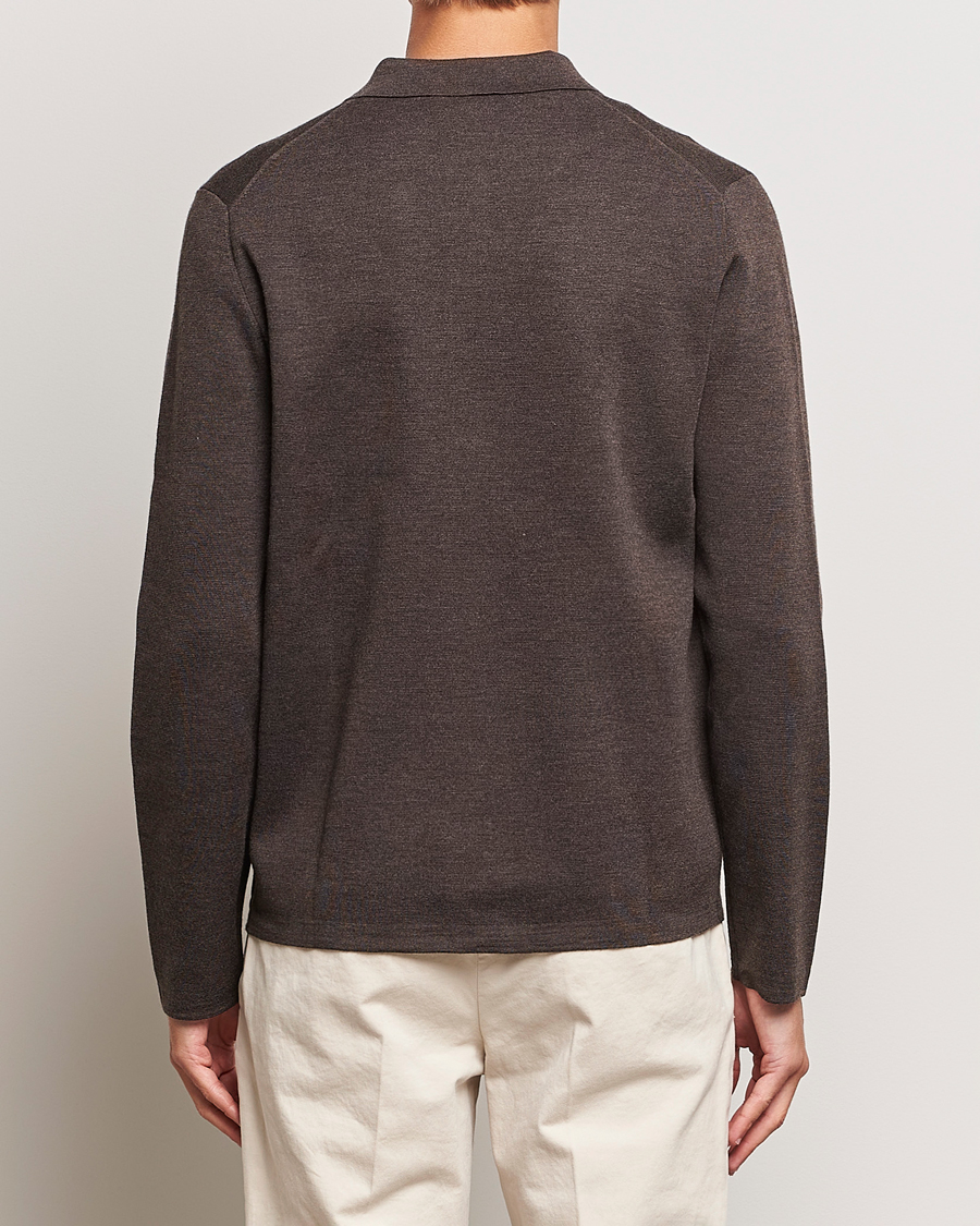 Herre | Trøjer | Morris Heritage | Dressed Wool Cardigan Brown