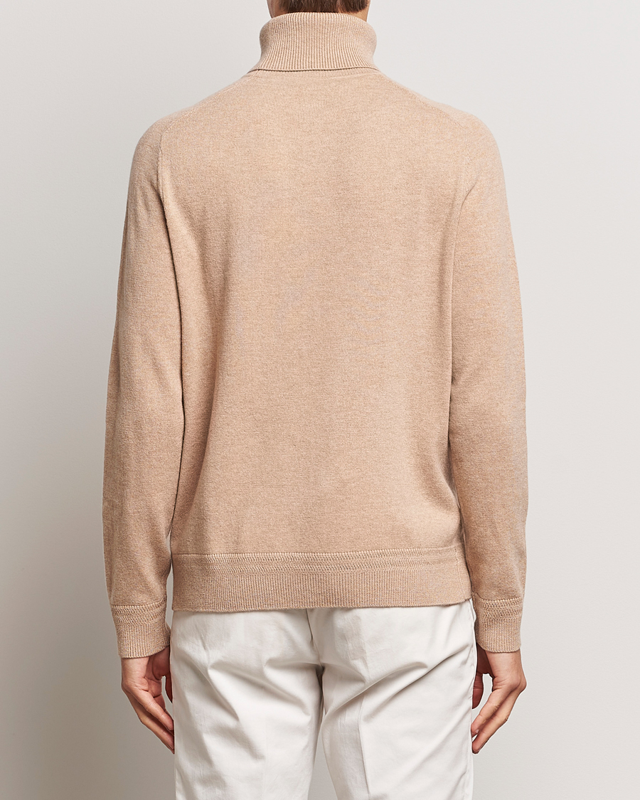 Herre | Trøjer | Morris Heritage | Dalton Wool/Cashmere Rollneck Camel