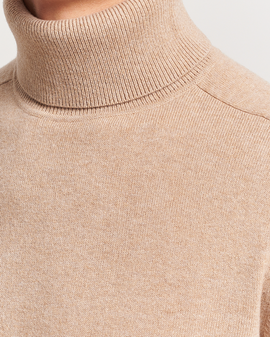 Herre | Trøjer | Morris Heritage | Dalton Wool/Cashmere Rollneck Camel