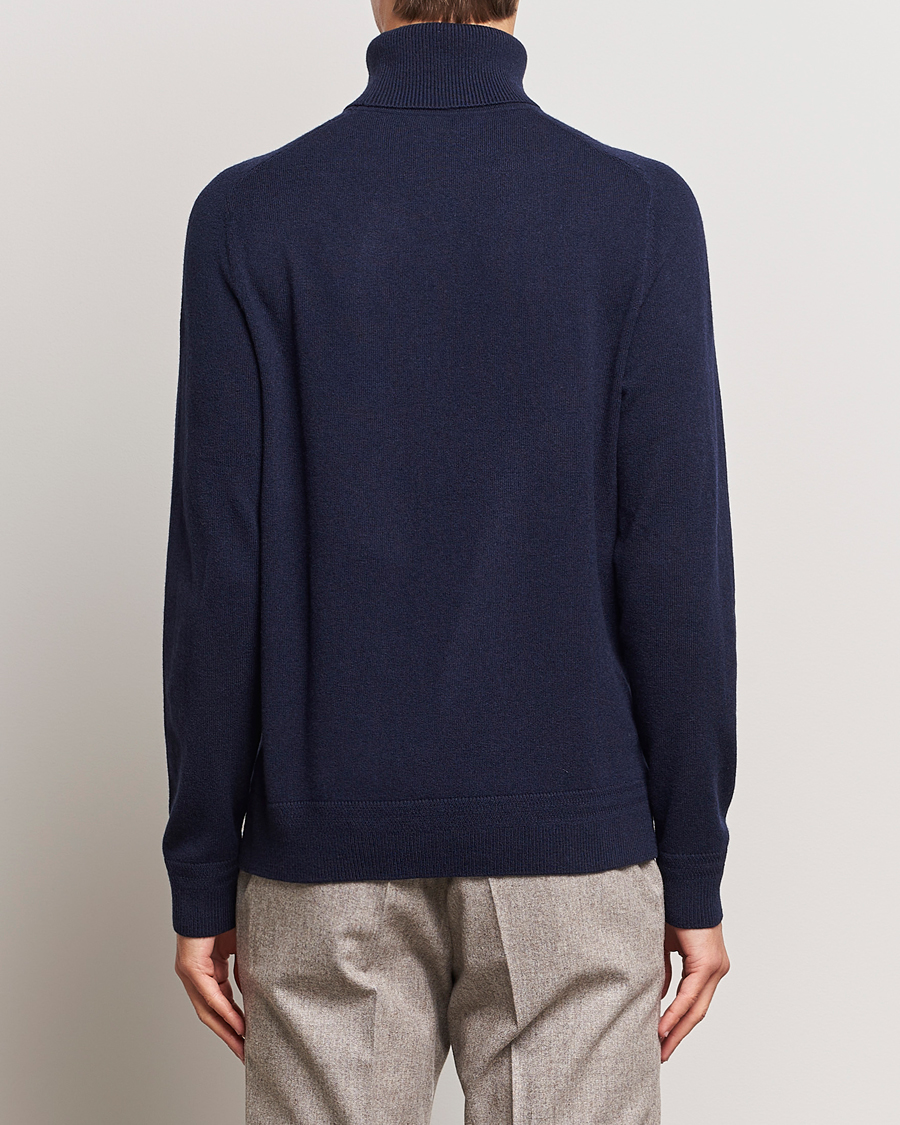 Herre | Trøjer | Morris Heritage | Dalton Wool/Cashmere Rollneck Navy