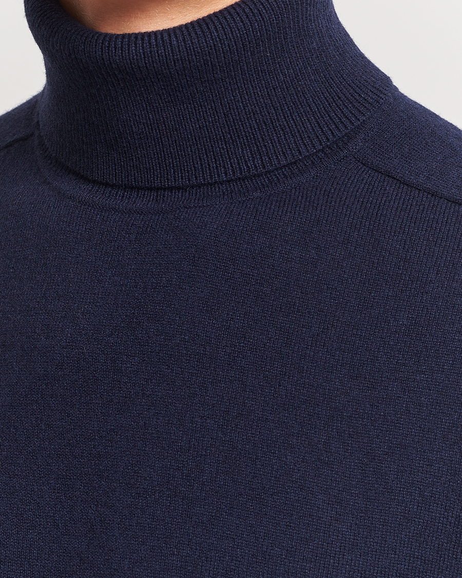 Herre | Trøjer | Morris Heritage | Dalton Wool/Cashmere Rollneck Navy