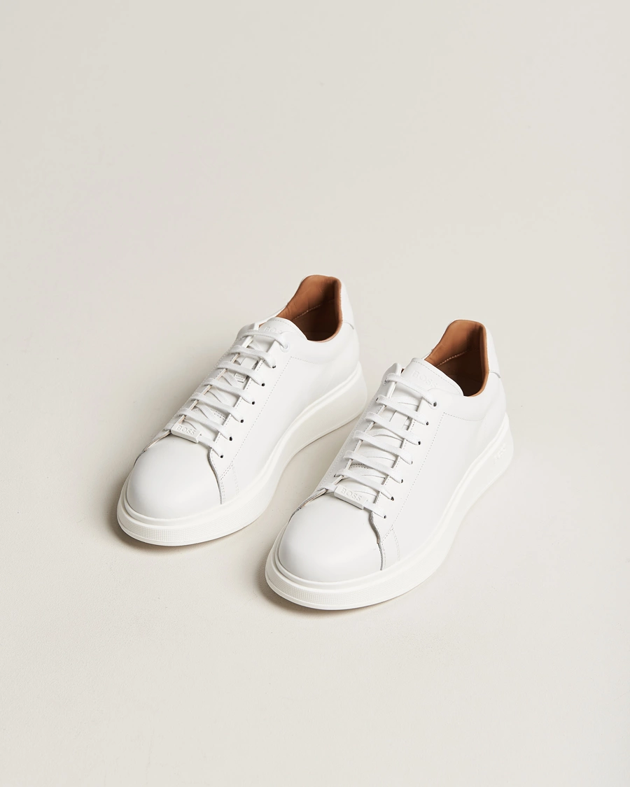 Herre | Sneakers med lavt skaft | BOSS BLACK | Bulton Sneaker White