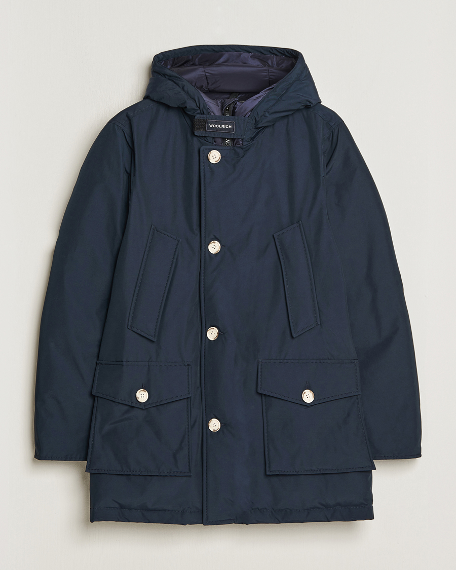 Herre | Jakker | Woolrich | Arctic Parka No Fur Melton Blue