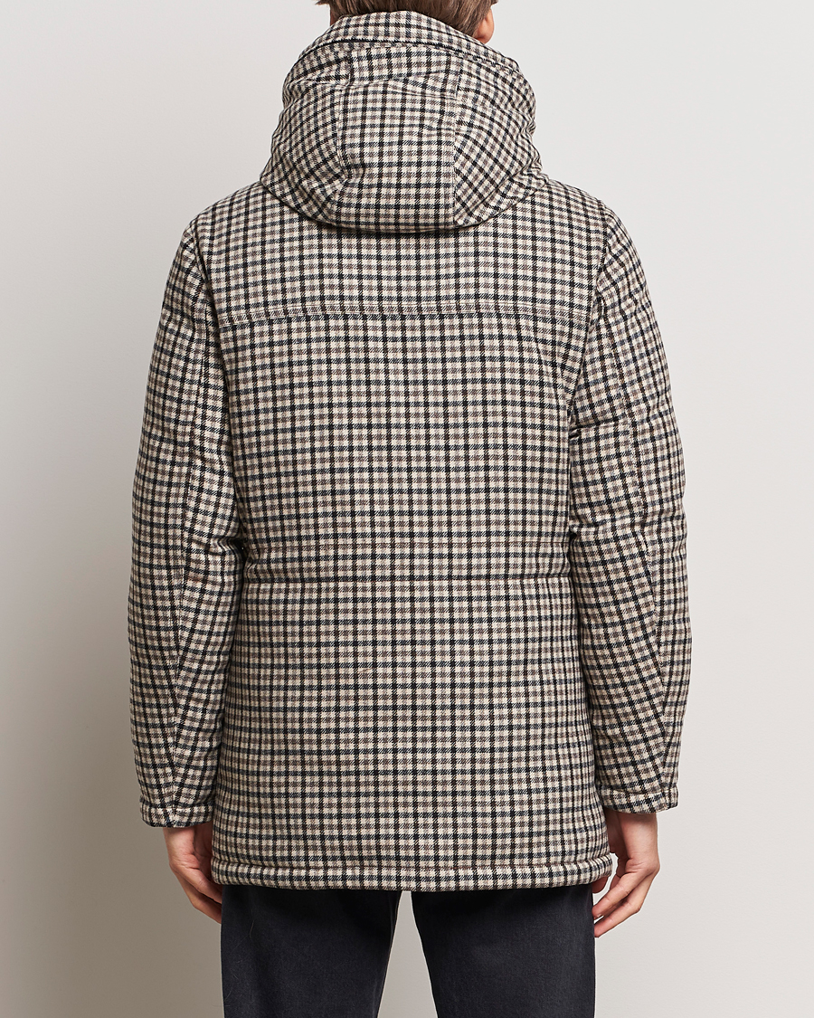 Herre | Jakker | Woolrich | Wool Arctic Parka Cream Check