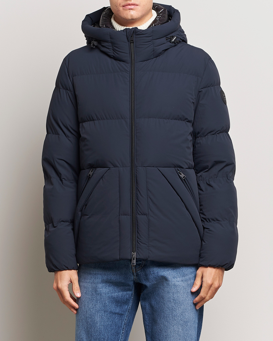 Herre | Jakker | Woolrich | Sierra Supreme Down Jacket Melton Blue
