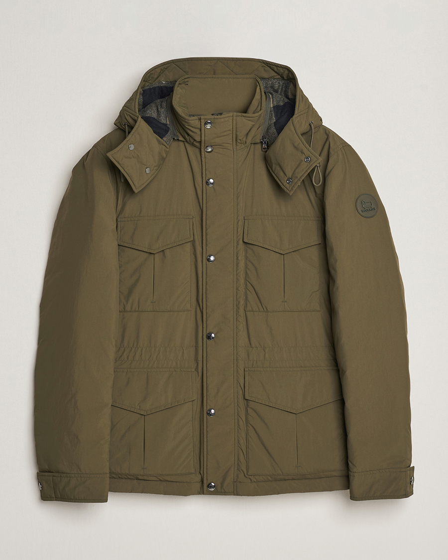 Herre | Jakker | Woolrich | Aleutian Padded Field Jacket Dark Green
