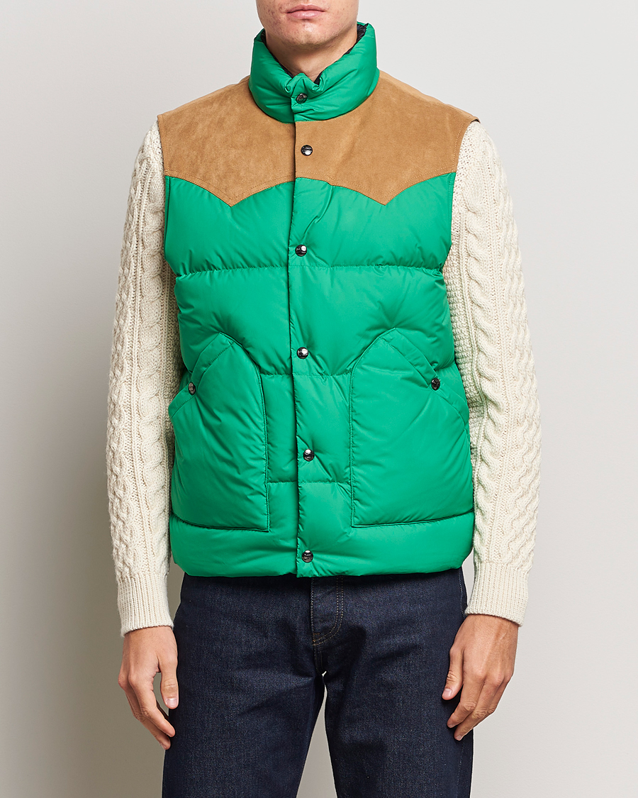 Herre | Jakker | Woolrich | Western Down Vest Kelly Green
