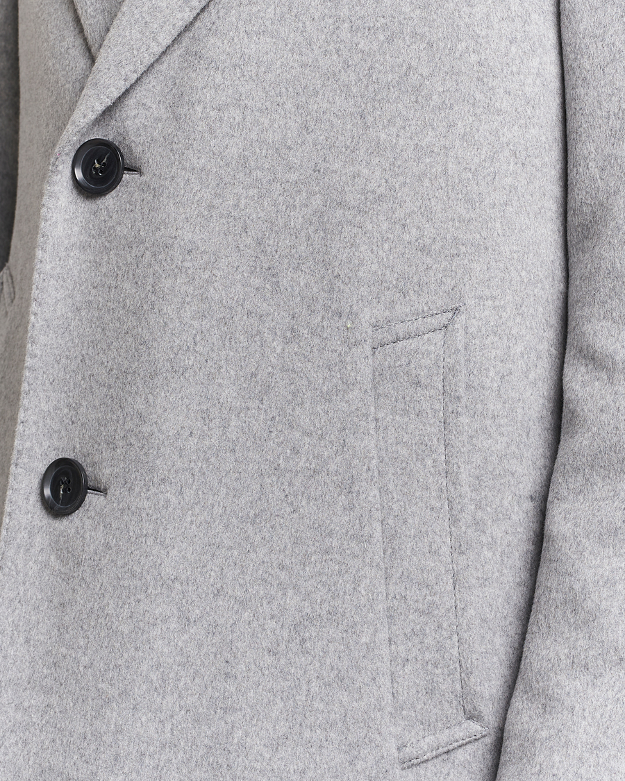 Herre | Jakker | Oscar Jacobson | Shaw Wool/Cashmere Coat Light Grey